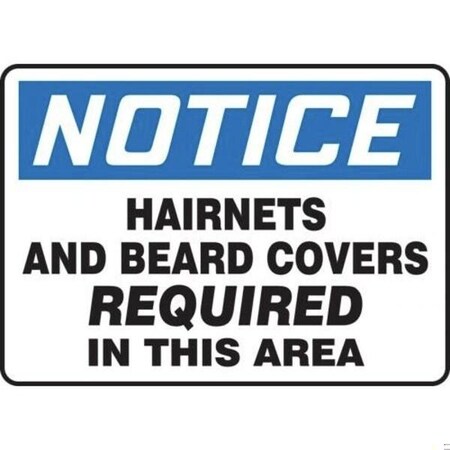 Accuform OSHA NOTICE SAFETY SIGN HAIRNETS MPPE890XP MPPE890XP